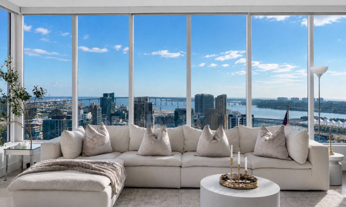 Civic Core Condo | High-Rise Downtown Condo w/Water, Petco Park & Coronado Bridge Views