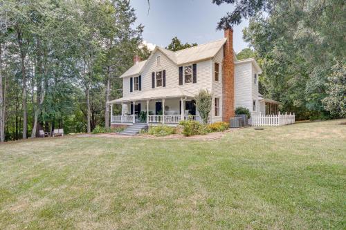 Bynum House | Historic & Charming Pittsboro Home w/Fireplaces