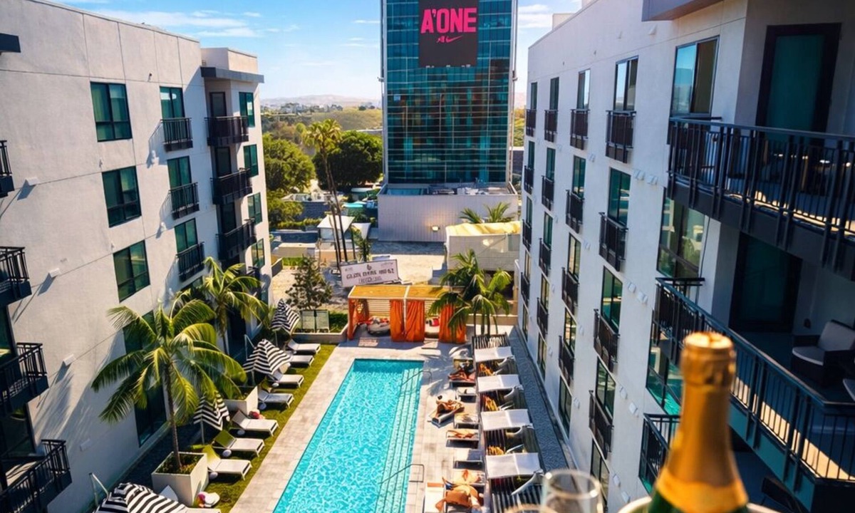 Hollywood Condo | Hollywood Penthouse Pool View Iconic Hollywood Sign View Free Parking