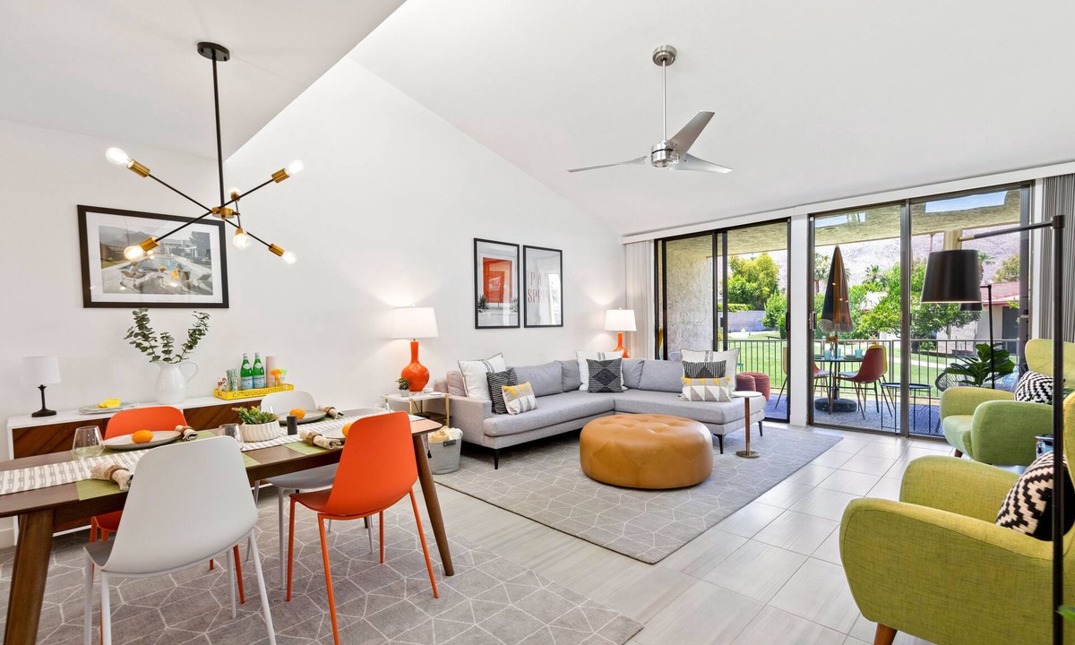 Indian Canyon Condo | Luxe South Palm Springs Condo with Spectacular Views, Work-From-Home Oasis