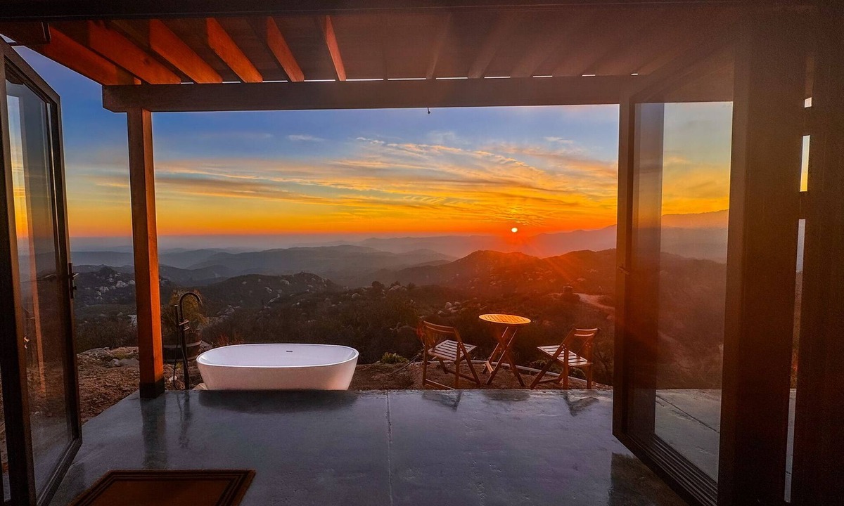 Fallbrook Cabin | The New Way cabin: off-grid tiny cabin with ocean and mountain views.