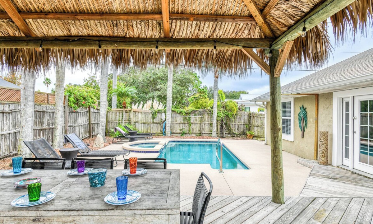 Butler Beach House | Tiki Time - Pool & Heated Spa, Wonderful Backyard Space, Near the Beach!