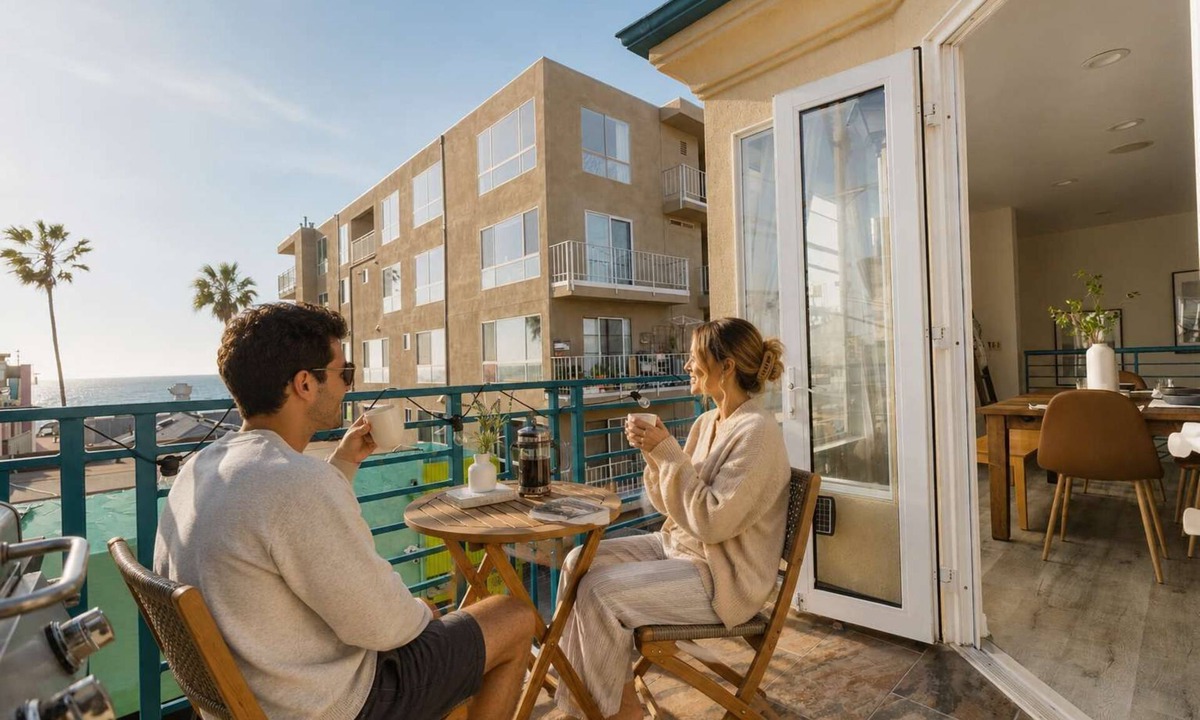 Venice House | Venice Oceanview Home | Balcony | Steps to Beach