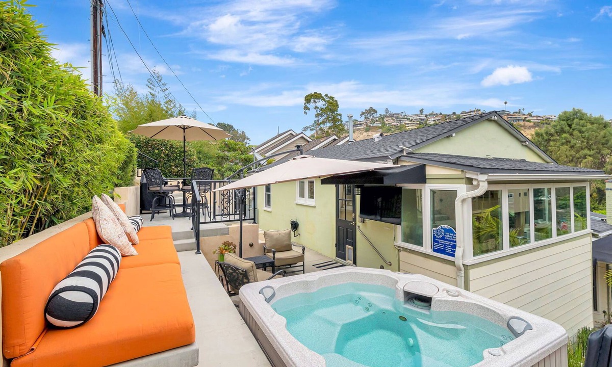 Laguna Beach House | Walk to beach &town! Location is amazing! Hot tub&large deck! No need for a car!