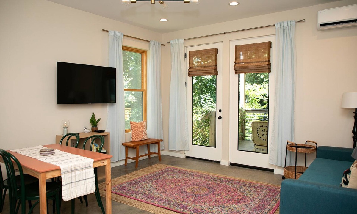 Asheville Apartment | Walkable West Asheville Retreat - Sunny porch - Family Pet Friendly