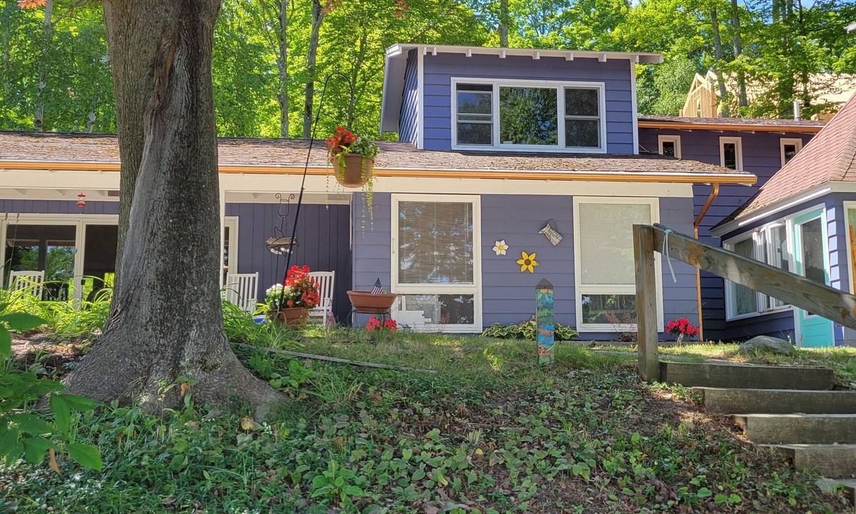 Boyne City House | Walloon lk 2bedroom and loft.Premium location, new dock. sun rises & sets. sand