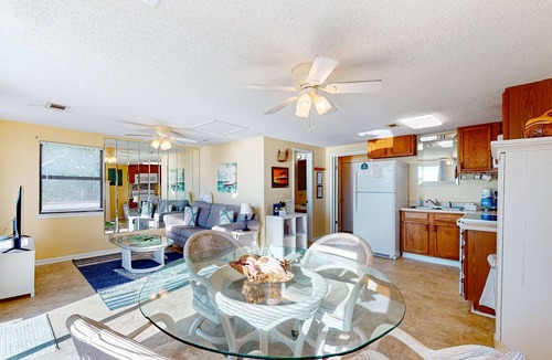 Indian Pass House | Beachfront dune cottage with deck & view of St Vincent Island