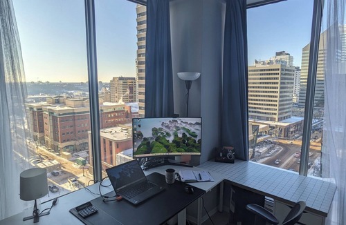 Downtown Edmonton Apartment | Bright spacious loft located near Ice and Arts district downtown Edmonton
