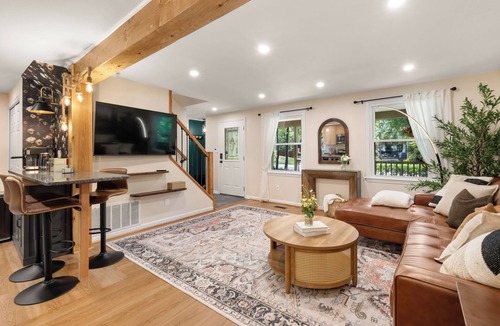 Charlotte House | Cozy House with King Beds + Huge Private Backyard