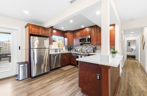 Beach Barber Tract House | Dog-Friendly Beach Home Near the Beach w/BBQ, Fire Pit, Enclosed Backyard, & Laundry