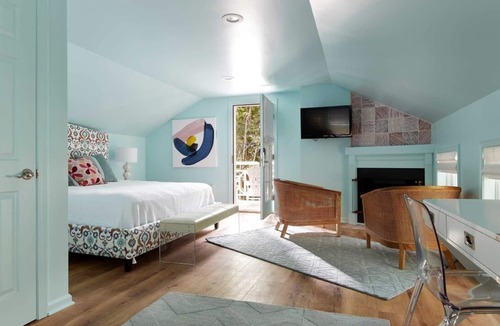 Lenox Bed & Breakfast | "Elegant Emily Dickinson Junior Suite with King Bed & Fireplace
