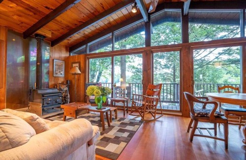Monterey House | Forest Hollow | Waterfront Kayaks Wood Stove