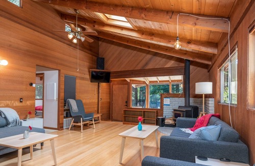 Gualala House | Forest Sea Cabin | Patio w/ Forest Views | Whale Watching