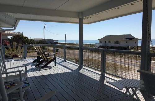 St. George Island House | Gulf Views, Huge Decks! 3 LuxBdrm Suites, updatd Kitchn, HeatedPool, DogFriendly