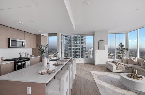 Civic Core Condo | High-Rise Downtown Condo w/Water, Petco Park & Coronado Bridge Views