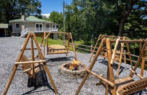 Cherokee Cabin | Hike Inn Bryson-Game Room - Fire Pit - Private Location -Wrap Around Deck