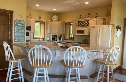 Manistee House | Lake Mich. Beachfront 4 bedroom Home with Fantastic Views and private beach