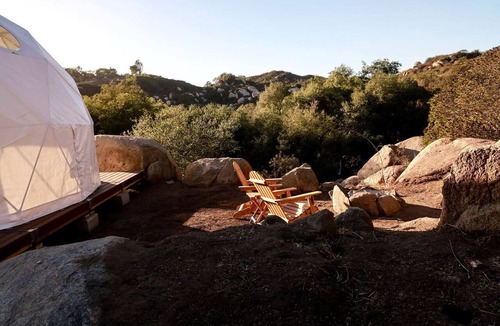 Fallbrook RV Rental | Luxurious Dome on Farm with Impressive Views at Splitrock Valley, California