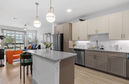 McNeil Apartment | Luxury King 1BD suite w Pool/Gym/Office & Parking