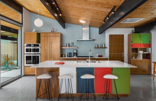 Tahquitz River Estates Villa | Luxury Mid-Century Eichler | Pool, Spa & Mtn Views