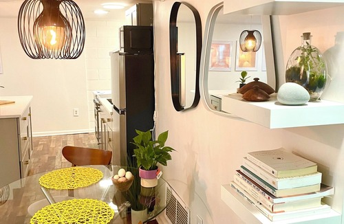 Historic Montford Apartment | Private Mid-Century Garden Apartment, King Sized Bed, Downtown 1.0 mile