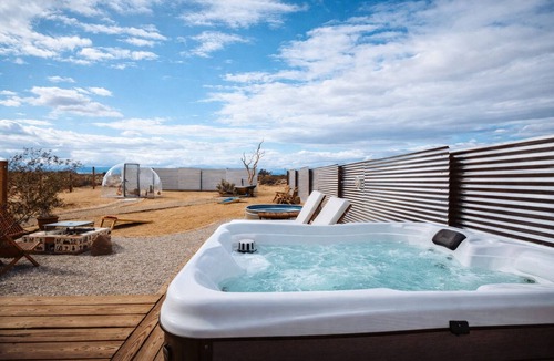 Joshua Tree House | Romantic Desert Escape Stargazing Dome Hot Tub Cowboy Pool Fire Hammocks