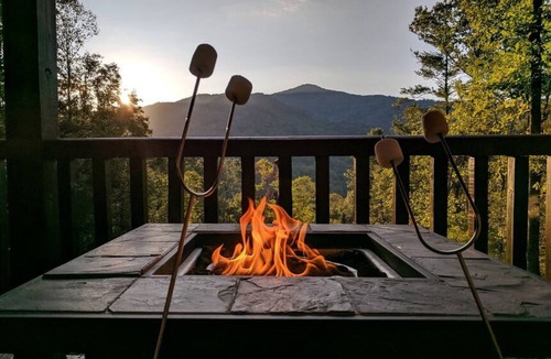 Waynesville Cabin | Smokies Overlook Lodge Game Room Spa Sauna new Fiber