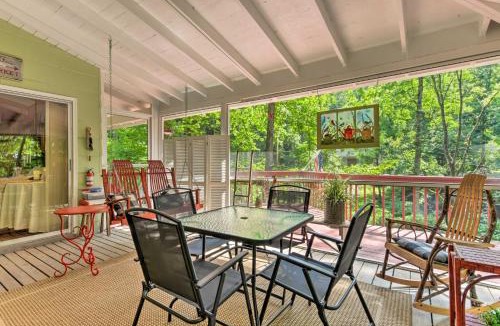 Franklin House | Smoky Mtn Cottage on Creek w/Lanai & Forest Views