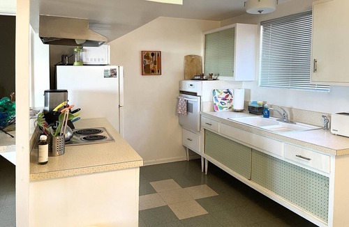 Desert Hot Springs Apartment | The Getaway 1BR #4: Pool, Mountain View, Kids/Pets welcome