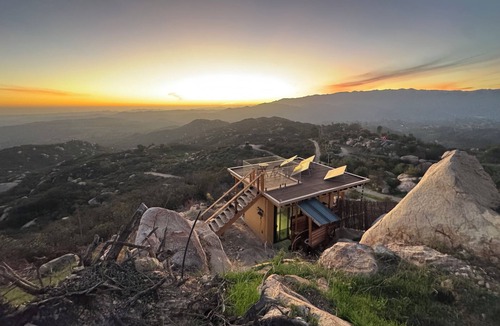 Fallbrook Cabin | The New Way cabin: off-grid tiny cabin with ocean and mountain views.