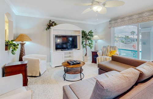 Cocoa Isles House | Waterfront gem with pool, boat lift & outdoor living - near beach - dog-friendly