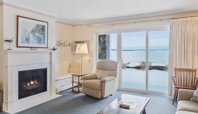 109 Water Street | Lake Charlevoix | Ground-Level Balcony | Private Beach