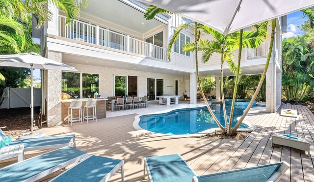 Beach à la Mode | Waterfront with Heated Pool, Canal Views, Steps to Anna Maria Beaches
