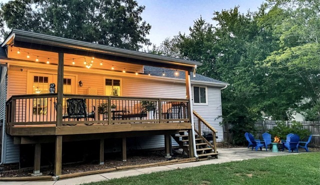 Family Cabin with Outdoor Living Areas and Foosball Table in NC