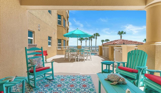 🌊Giant Sundeck with Pool Access | Oceanfront | Atlantic Villas 102🌊
