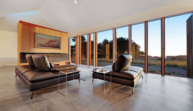 Luxe architectural gem with ocean & golf views and private hot tub
