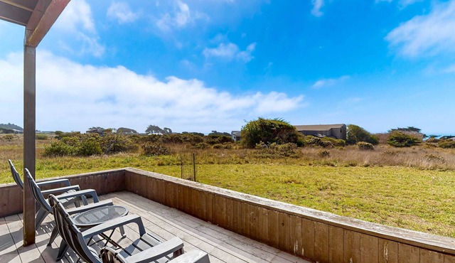 Ocean-view home with hot tub near Walk On Beach, dogs welcome