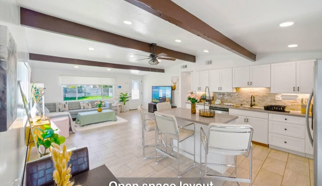Ranch 3-Bedroom House w Gated Yard, Garage, Mountain/Lake View. San Diego Dream!