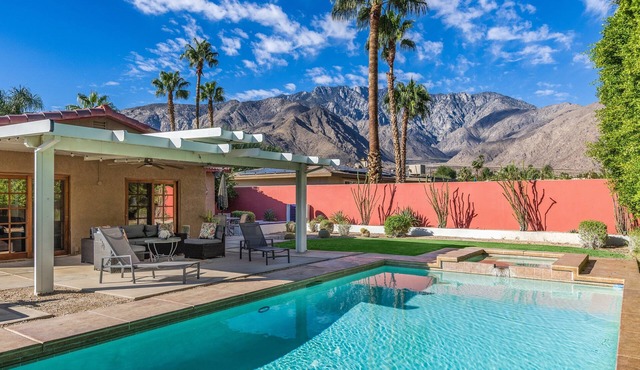 Stylish, dog-friendly home with private pool, pool spa, enclosed yard & grill