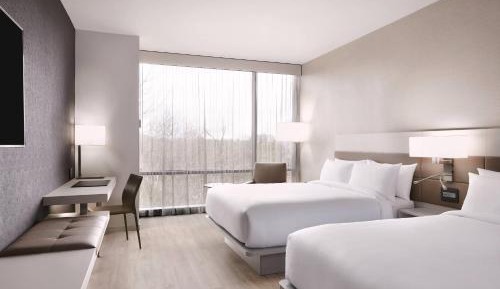Queen Room with Two Queen Beds and Roll-in Shower - Mobility and Hearing Accessible